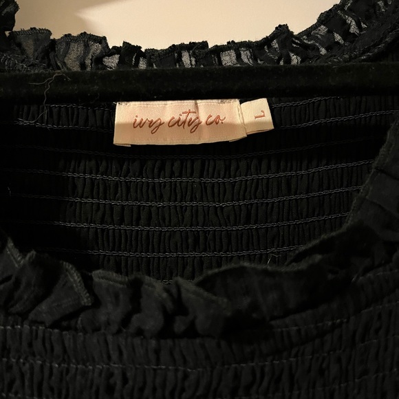 Ivy City Co Ellery Black Midi Dress - Picture 6 of 6